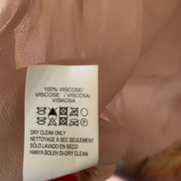 Lucky Brand Chiffon Blouse NWT Soft Pink! - Picture 6 of 6